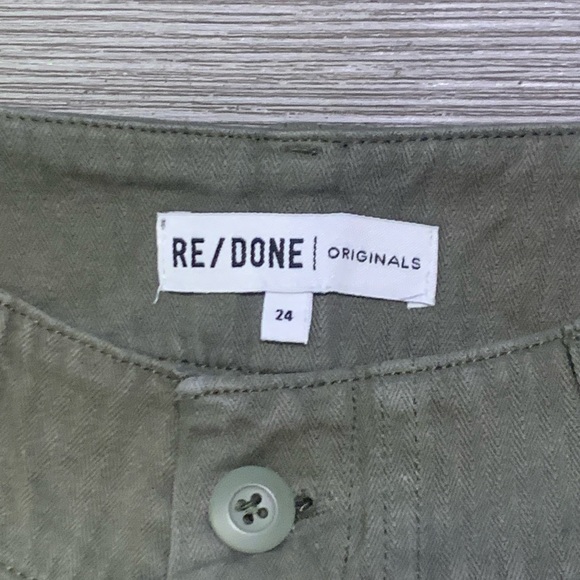 Re/Done Pants - RE/DONE Originals Olive Short